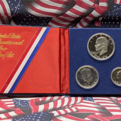 Sale Photo Thumbnail #65: 1976-S U.S. Bicentennial 40% Silver Proof Set - Each Coin Is 40% Silver