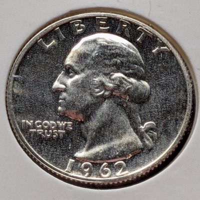Sale Photo Thumbnail #361: 1962 Proof Washington 90% Silver Quarter