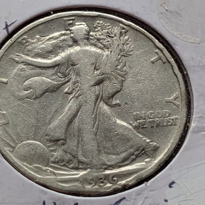 Sale Photo Thumbnail #173: 1936 Walking Liberty 90% Silver Half Dollar