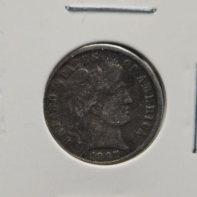 Sale Photo Thumbnail #264: 1897 Barber 90% Silver Dime