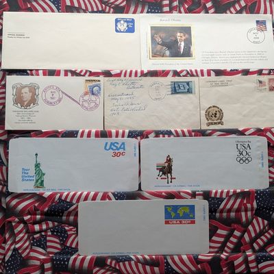 Sale Photo Thumbnail #319: (8) Assorted U.S. Envelopes
