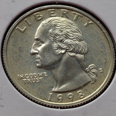 Sale Photo Thumbnail #149: 1998-S Proof Washington 90% Silver Quarter