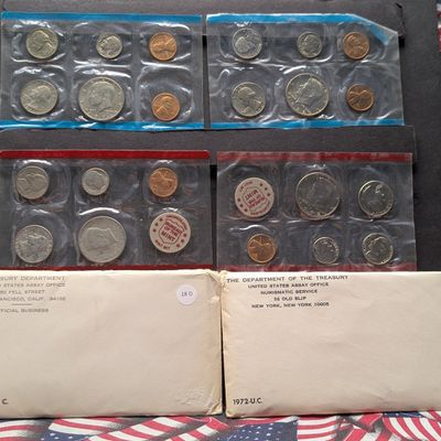 Sale Photo Thumbnail #86: 1971 P&D & 1972 P&D U.S. Mint Uncirculated Sets In OGP - Both Include "S" Mint Mark Cents