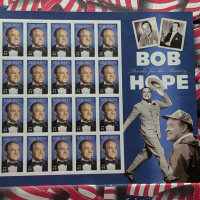 Sale Photo Thumbnail #246: 2008 Bob Hope Sheet Of Stamps, Mint, Original Gum, Never Hinged