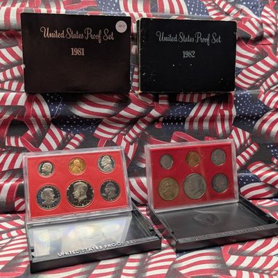 Sale Photo Thumbnail #238: 1981-S & 1982-S U.S. Mint Proof Sets In OGP