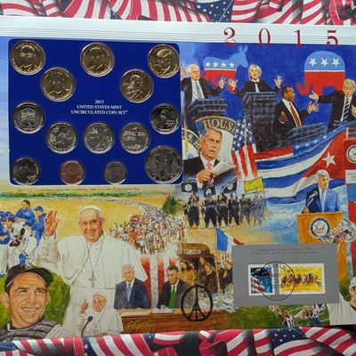 Sale Photo Thumbnail #211: 2015-P Only U.S. Mint Uncirculated Coin Set With State Quarters From The Postal Commemorative Society