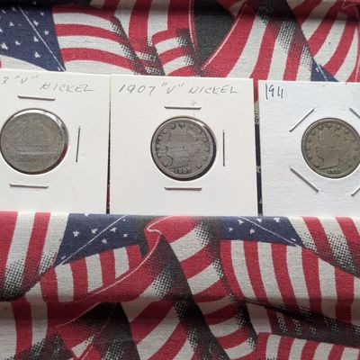 Sale Photo Thumbnail #58: 1903, 1907, & 1911 Liberty Head V Nickels