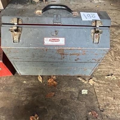 Sale Photo Thumbnail #194: Metal Tool Box w Contents