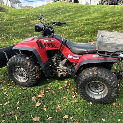 Sale Photo Thumbnail #203: 1987 Honda FourTrax 350 4x4 ATV with Plow