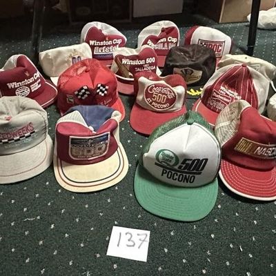 Sale Photo Thumbnail #133: 1980s-1990s NASCAR Track Hats Mega Lot