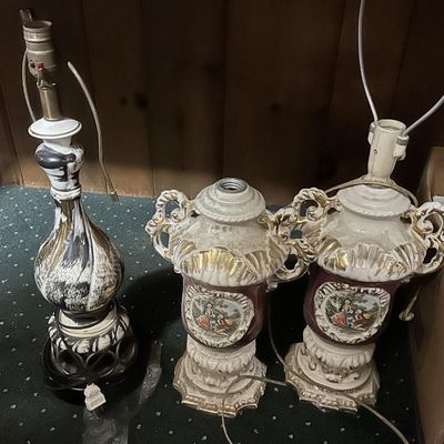 Sale Photo Thumbnail #96: 1950s Porcelier & Ceramic Table Lamps