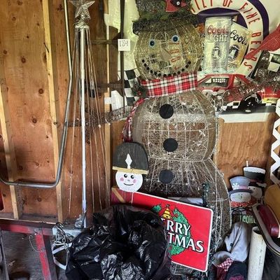 Sale Photo Thumbnail #185: Large Lot of Outdoor Christmas Decor