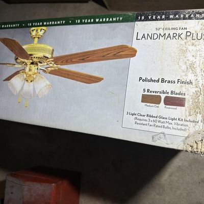 Sale Photo Thumbnail #9: NIB Landmark Plus Ceiling Fan w Lights