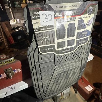 Sale Photo Thumbnail #30: NEW Bell and Howell Rubber Auto Floor Mats