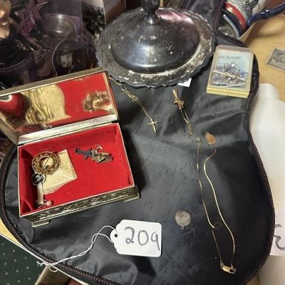 Sale Photo Thumbnail #205: 14K Gold Jewelry and Collectibles Box Lot