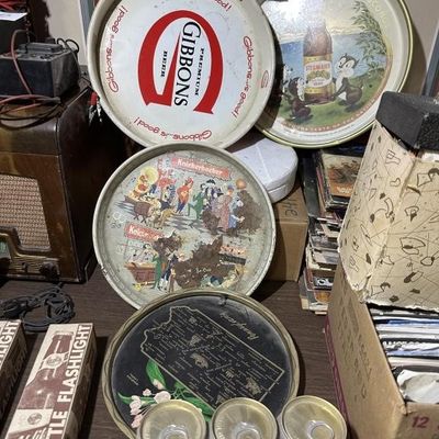 Sale Photo Thumbnail #84: Vintage Beer Trays and Billy Beer Lot