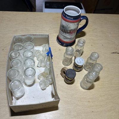 Sale Photo Thumbnail #110: Budweiser Stein & Shakers Glassware Lot