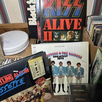 Sale Photo Thumbnail #87: Unsearched Stack of Vinyl Records, selection