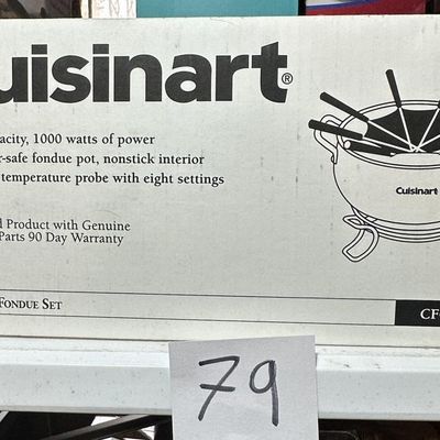 Sale Photo Thumbnail #76: Cuisinart 3 Qt Electric Fondue Set