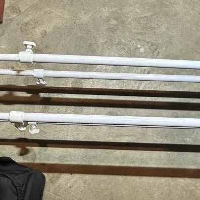 Sale Photo Thumbnail #41: Rolling Metal Shoe Rack