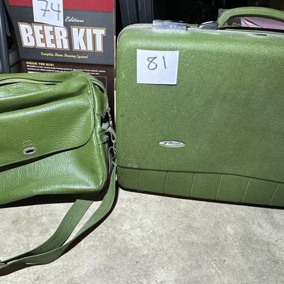 Sale Photo Thumbnail #78: 1970s Forecast Avocado Luggage Set
