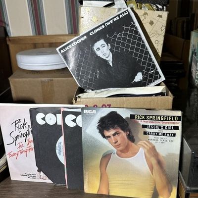 Sale Photo Thumbnail #86: 1980s Vinyl 45 RPM Records