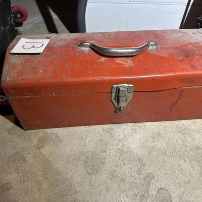 Sale Photo Thumbnail #11: Metal Toolbox w Contents