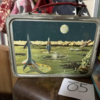 Sale Photo Thumbnail #82: 1950s Orbit Space Metal Lunchbox