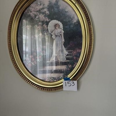 Sale Photo Thumbnail #149: Oval Framed Wall Art