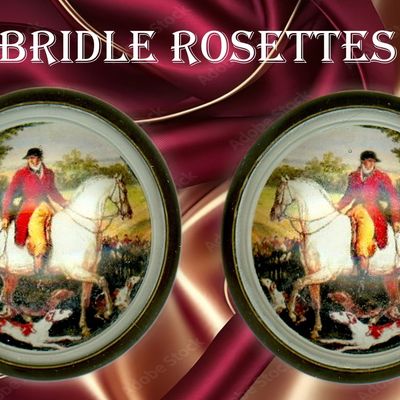 Sale Photo Thumbnail #217: A SMALL SELECTION OF BRIDLE ROSETTES