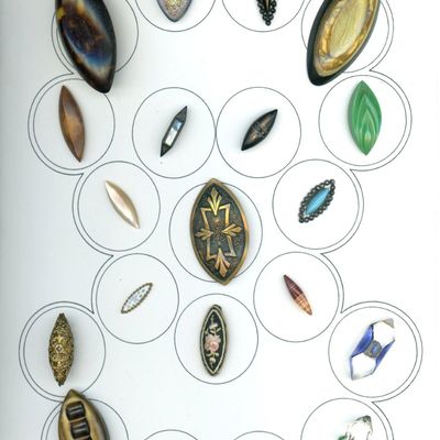 Sale Photo Thumbnail #367: A CARD OF DIVISION INE AND THREE SPINDLE BUTTONS