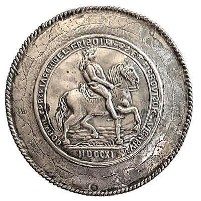 Sale Photo Thumbnail #424: A SCARCE DIVISION ONE PICTORIAL SILVER HORSE BUTTON