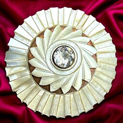 Sale Photo Thumbnail #191: A DIVISION ONE PEARL AND PASTE BUTTON