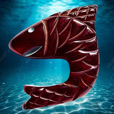 Sale Photo Thumbnail #85: A DIVISION 3 REALISTIC CHUNKY BAKELITE ANIMAL BUTTON