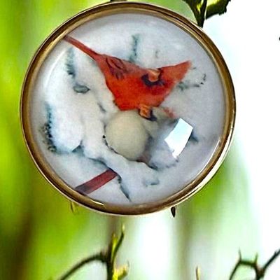 Sale Photo Thumbnail #72: A SMALL CARD OF DIIVISION 3 PAPER UNDER GLASS BUTTONS