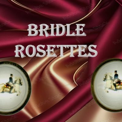 Sale Photo Thumbnail #395: A SMALL SELECTION OF BRIDLE ROSETTES