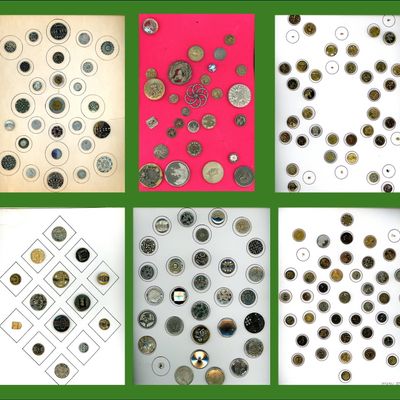 Sale Photo Thumbnail #11: A BOX LOT INCLUDING AN ASSORTMENT OF CARDED BUTTONS