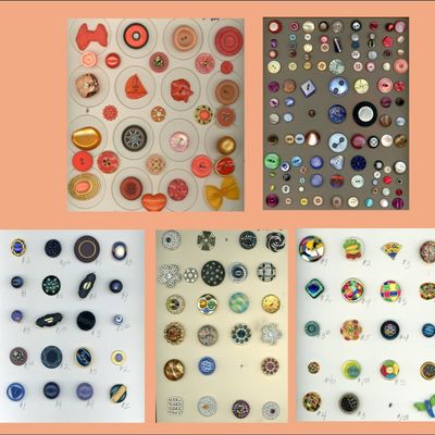 Sale Photo Thumbnail #120: A BOX LOT INCLUDING AN ASSORTMENT OF CARDED BUTTONS