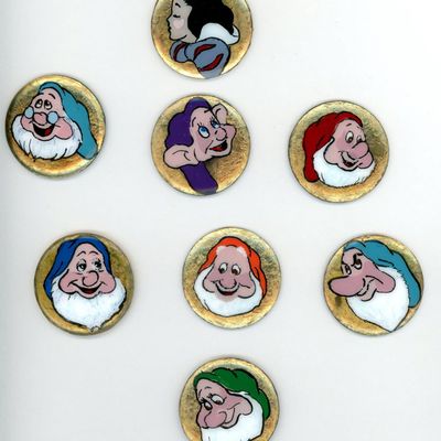 Sale Photo Thumbnail #61: A CARD OF DIVISION THREE STUDIO ARTIST BUTTONS