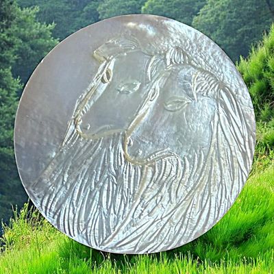 Sale Photo Thumbnail #179: A DIVISION THREE BETHLEHEM PEARL ANIMAL BUTTON