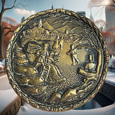 Sale Photo Thumbnail #305: A DIVISION ONE BRASS PICTORIAL BUTTON