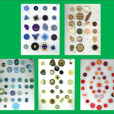 Sale Photo Thumbnail #123: A BOX LOT INCLUDING AN ASSORTMENT OF CARDED BUTTONS