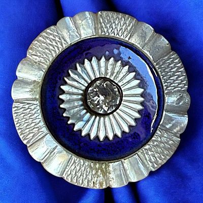 Sale Photo Thumbnail #195: A DIVISION ONE PEARL-ENAMEL & PASTE BUTTON