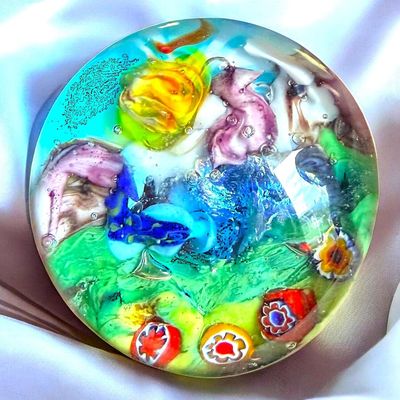Sale Photo Thumbnail #315: A DIVISION THREE STUDIO GLASS BUTTON