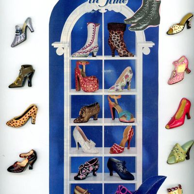 Sale Photo Thumbnail #375: A FUN CARD OF DIVISION THREE SHOE BUTTONS