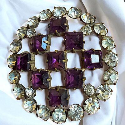 Sale Photo Thumbnail #45: A DIVISION ONE PIERCED SPARKLING JEWELED BUTTON