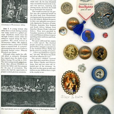Sale Photo Thumbnail #369: A CARD OF DIVISION THREE QUEEN ELIZABETH BUTTONS