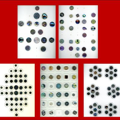 Sale Photo Thumbnail #130: A BOX LOT INCLUDING AN ASSORTMENT OF CARDED BUTTONS