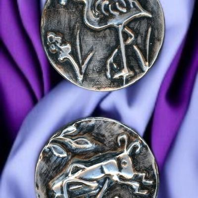 Sale Photo Thumbnail #215: A SMALL CARD OF DIVISION THREE STUDIO ARTIST BUTTONS