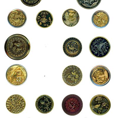 Sale Photo Thumbnail #16: A CARD OF DIVISION ONE BIRD BUTTONS